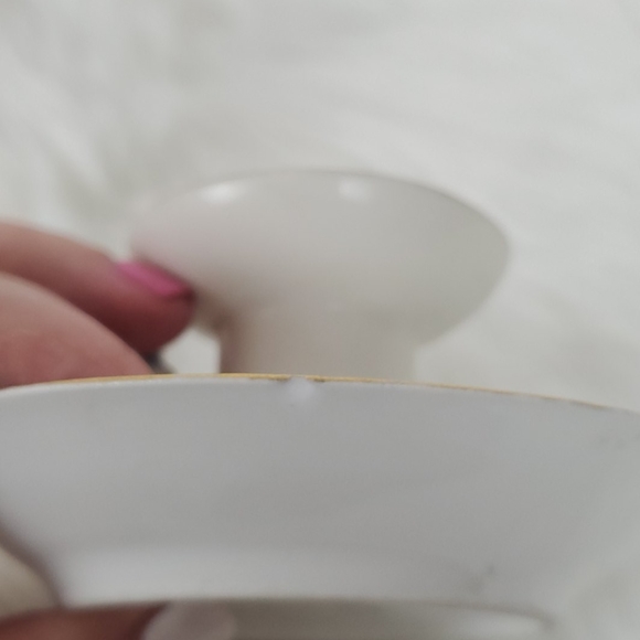 Antique J.P.L. Limonges France candle holder ceram - Picture 6 of 7